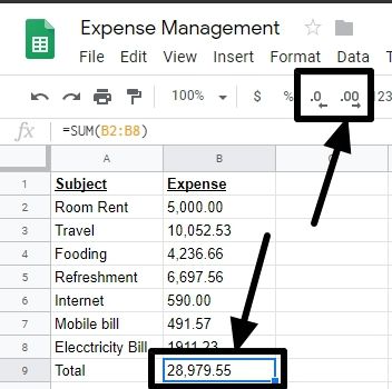 Approximation on Google Sheets 1