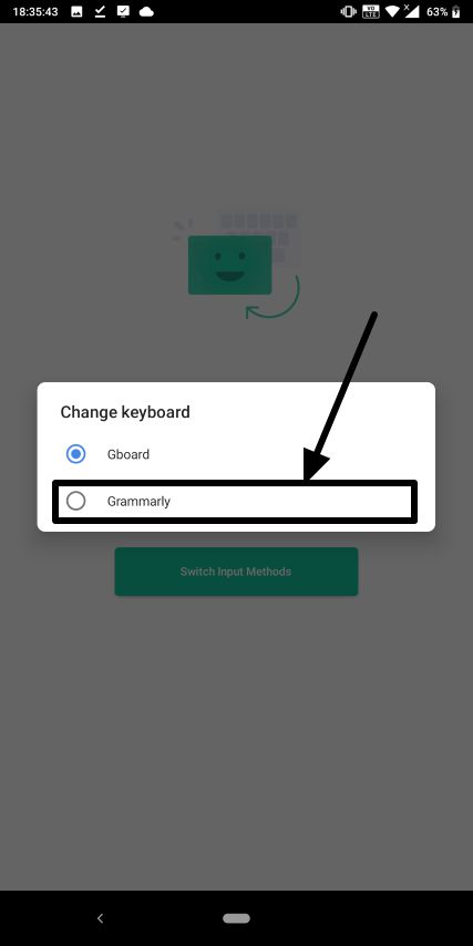 Grammarly on Android 5