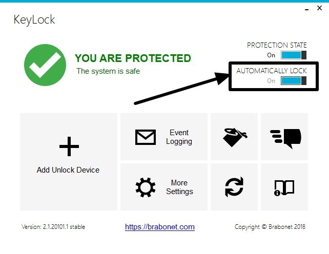 KeyLock for USB unlock 9