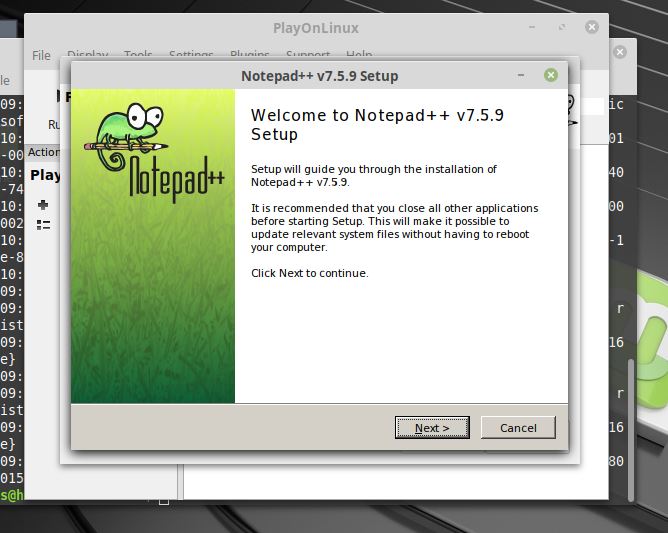 Notepad instalaltion on Linux