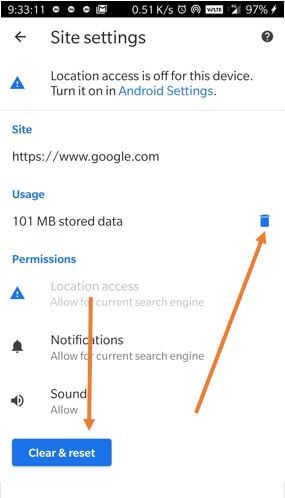 Remove google from notfication on Android