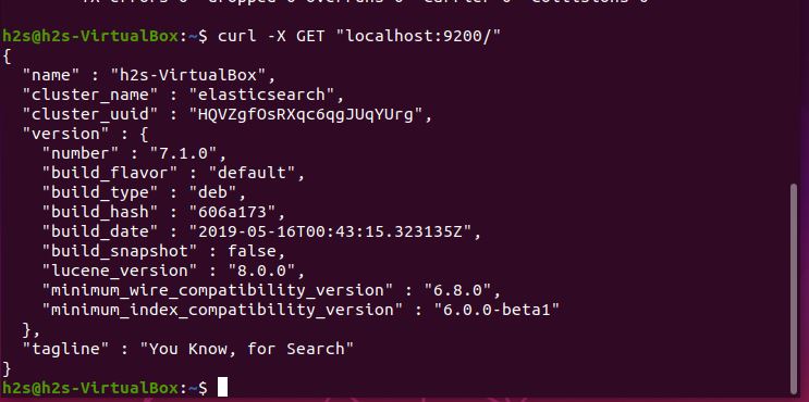 Test Elasticsearch server on Ubuntu Linux