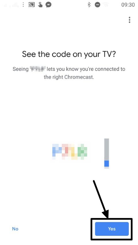 See the code on your TV 