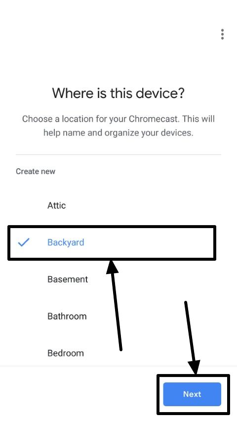 locate your Chromecast device