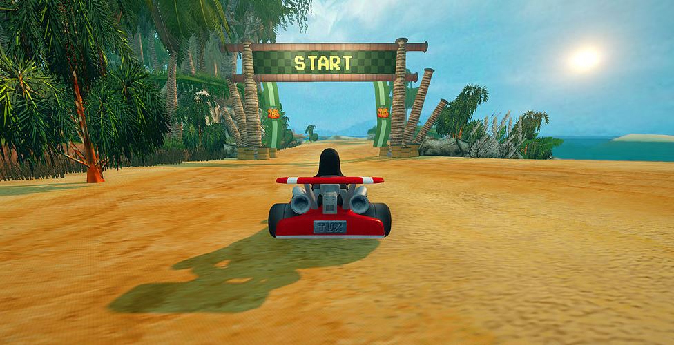 SUpertuxcart Linux isntall and start racing