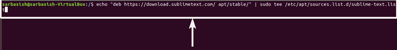 Add Sublime Text 3 repository Ubuntu