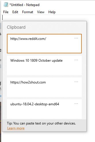 Windows 10 clipboard history 2_compressed