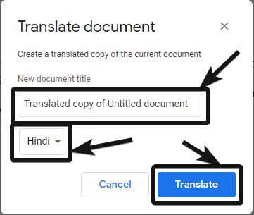 Google Docs Translate 2