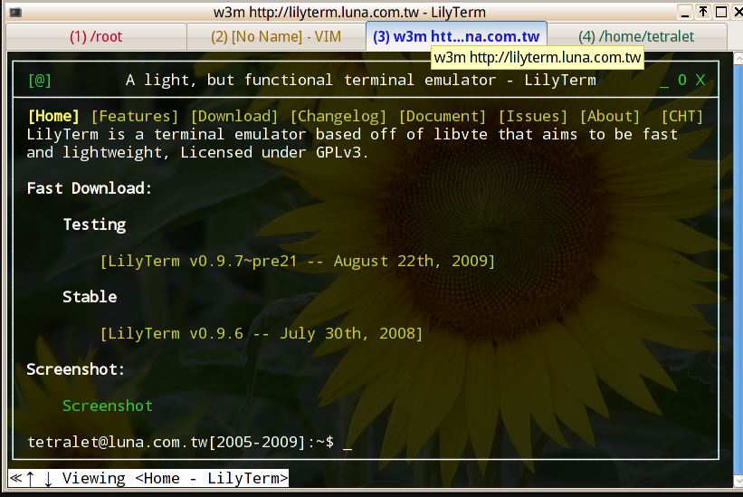 Lilyterm best linux emulators for old linux