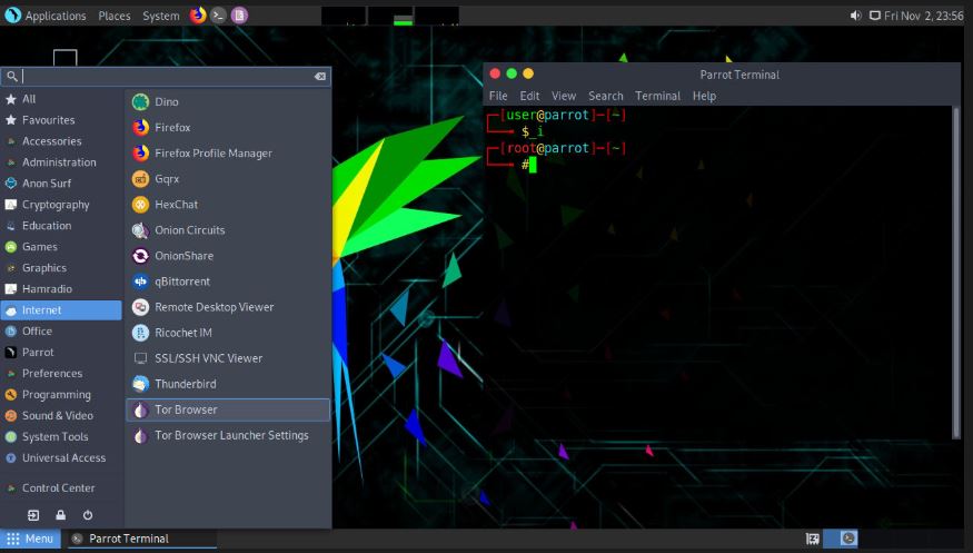 Parrot Security OS Linux penetration distro
