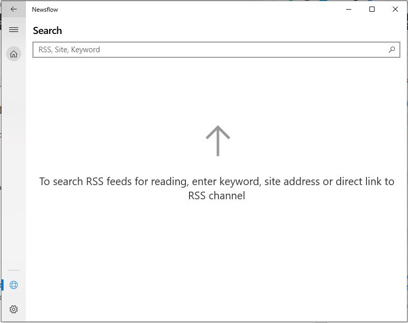 Search for website, keyword, RSS