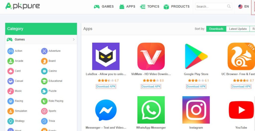 Best Sites To Download Free Apk Files For Android Apps 2019