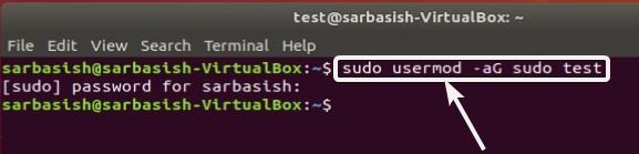 command to Add user to sudoers on Ubuntu