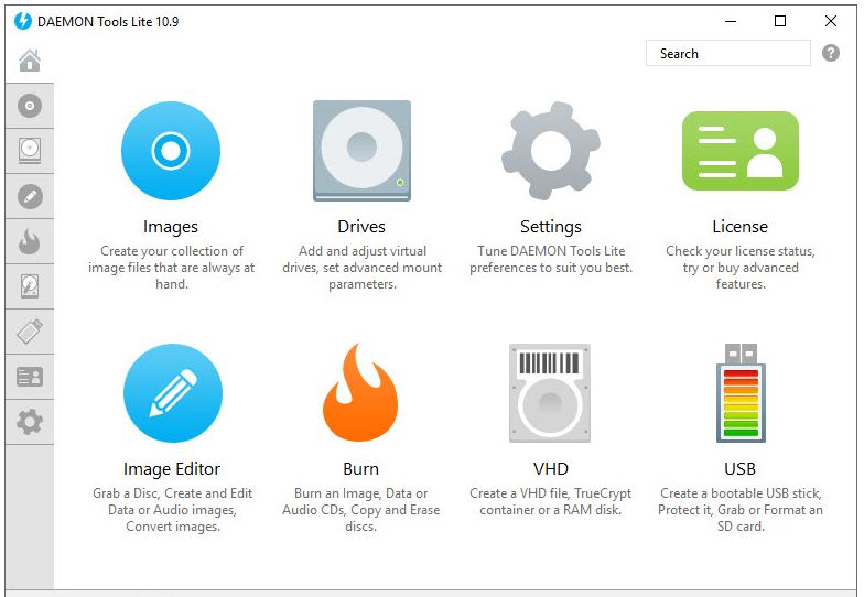 DAEMON Tools Lite free ISO image mounting software