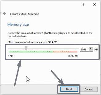 Assign RAM to Virtual Machine