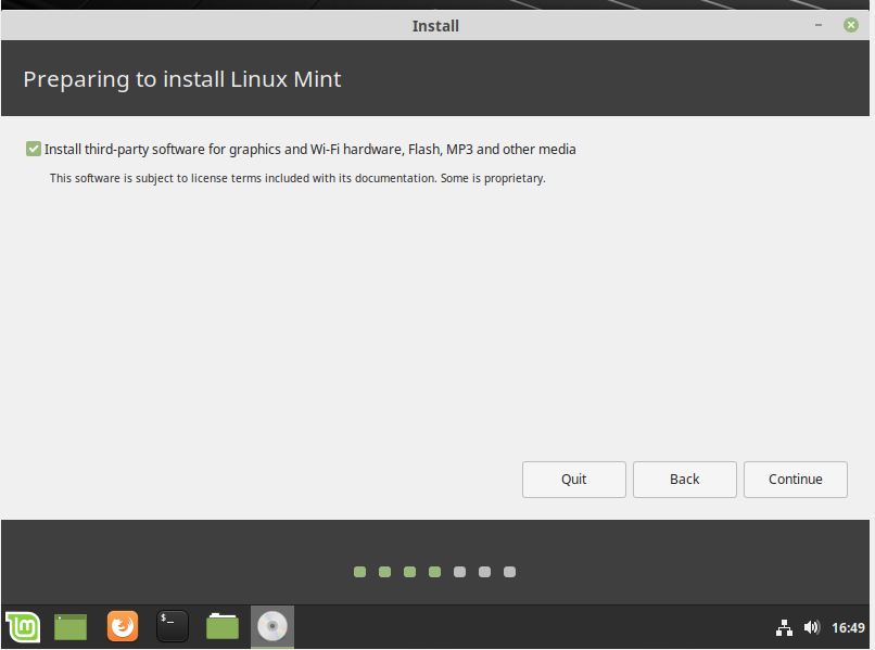 Install third party software for Linux Mint