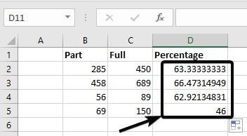 excel formula to calculate percentage of grand total