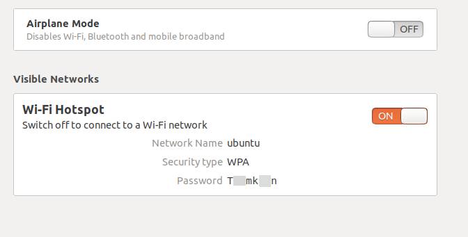 Wifi hotspot details