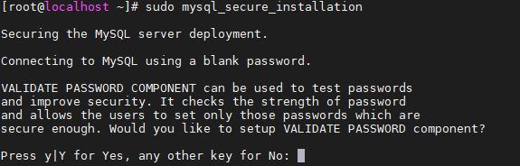 secure mysql installation