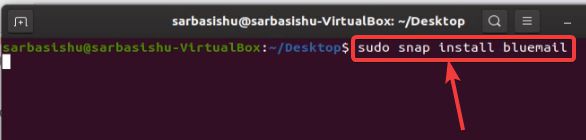 Install BlueMail on Ubuntu Linux using SNAP