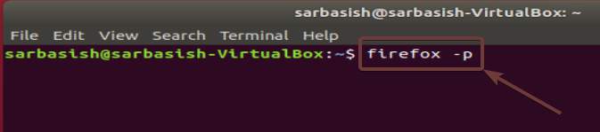 Run firefox on Ubuntu using command terminal