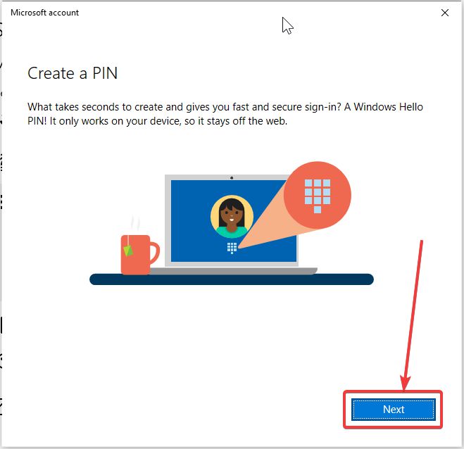 Use pin to login to Windows 10 5