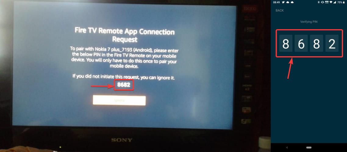 Android as Fire TV Remote 300 400