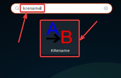 installation of KRename is complete