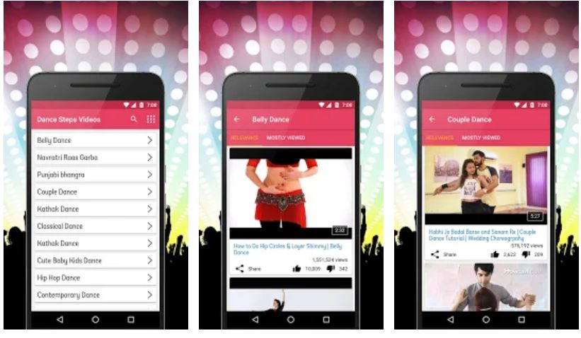 Dance Steps Videos apps for Android