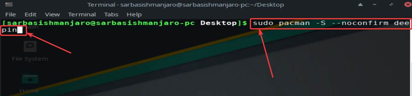 Deepin desktop environment on Manjaro 20