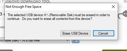 Erase USB drive