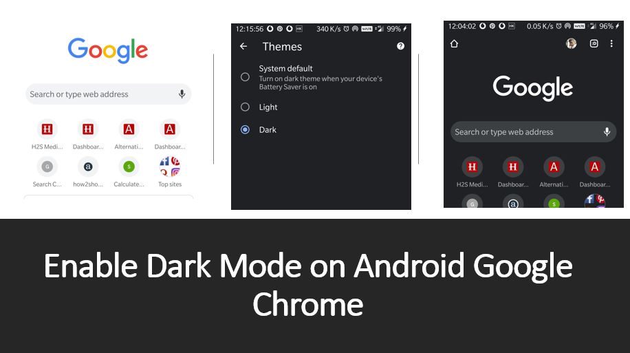 How to turn on Dark mode on ANdroid Google Chrome app