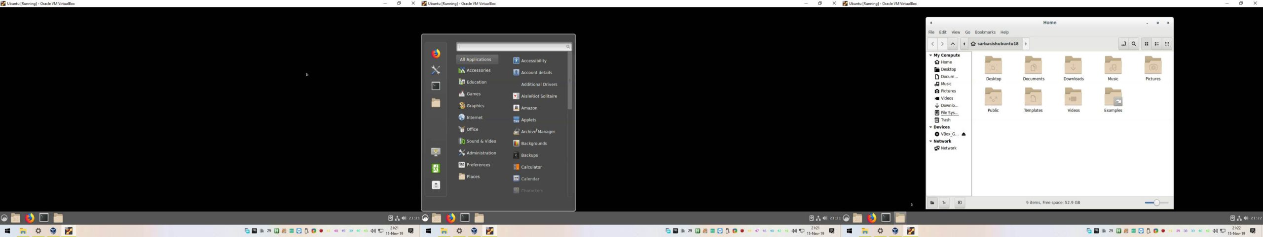 few screenshots of Ubuntu 18.04 LTS