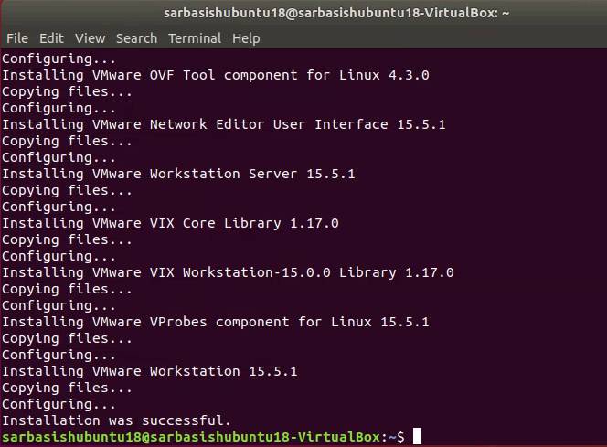 Install VMware on Linux 