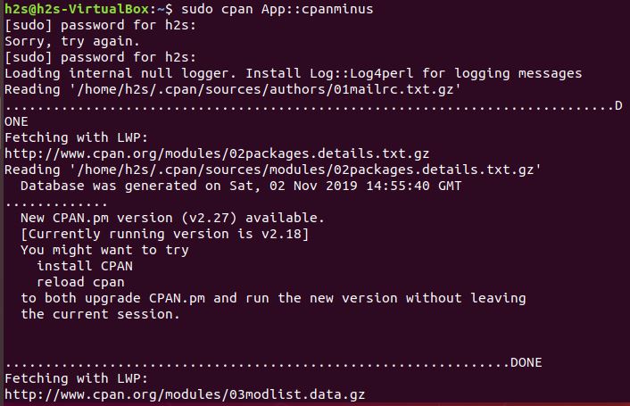 Install cpan on Ubuntu for Perl