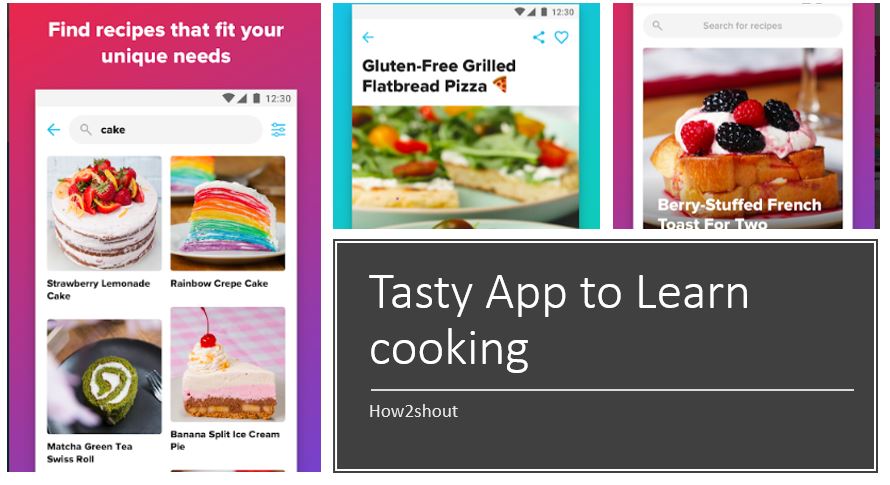Tasty App to Learn cooking