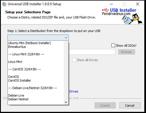 Universal USB Installer software