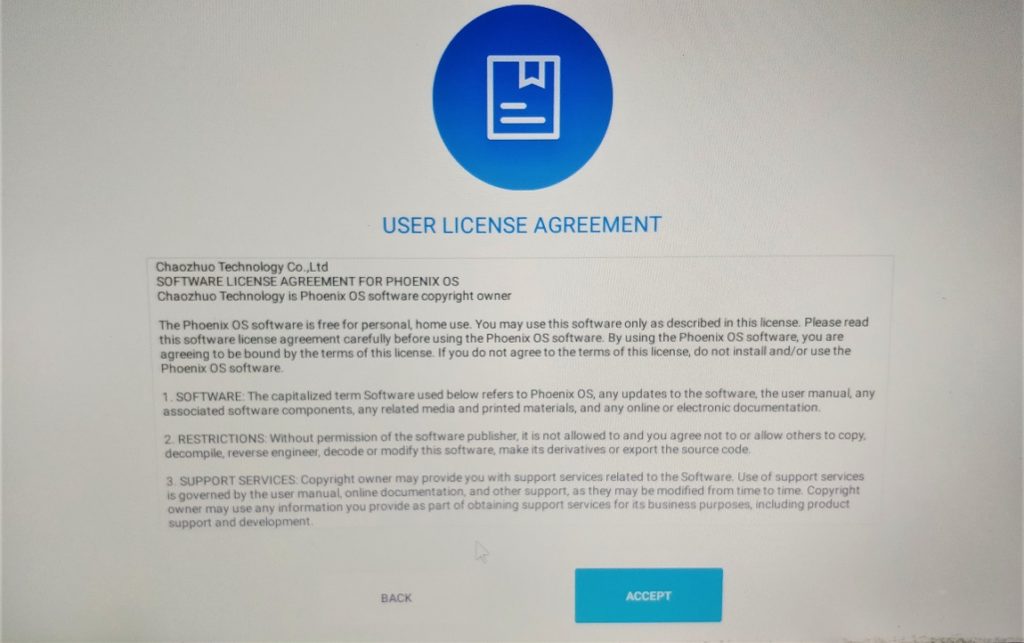 User license agreement