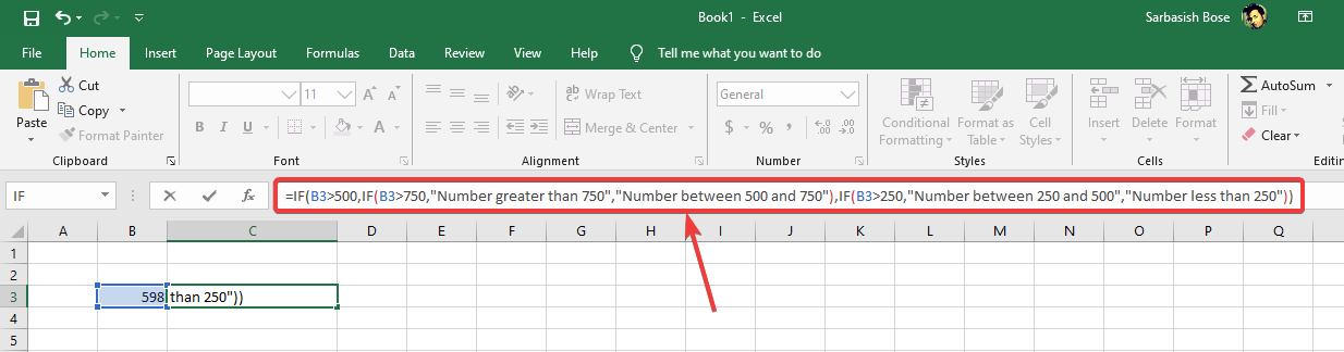 Excel IF function on ‘True’ and ‘False’ condition