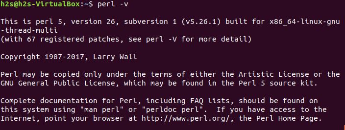 check installed perl version