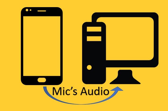 How to use a smartphone as a microphone for a Windows computer