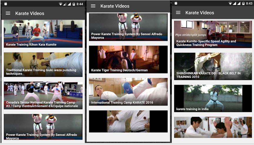 Karate Videos watching app for Android-min