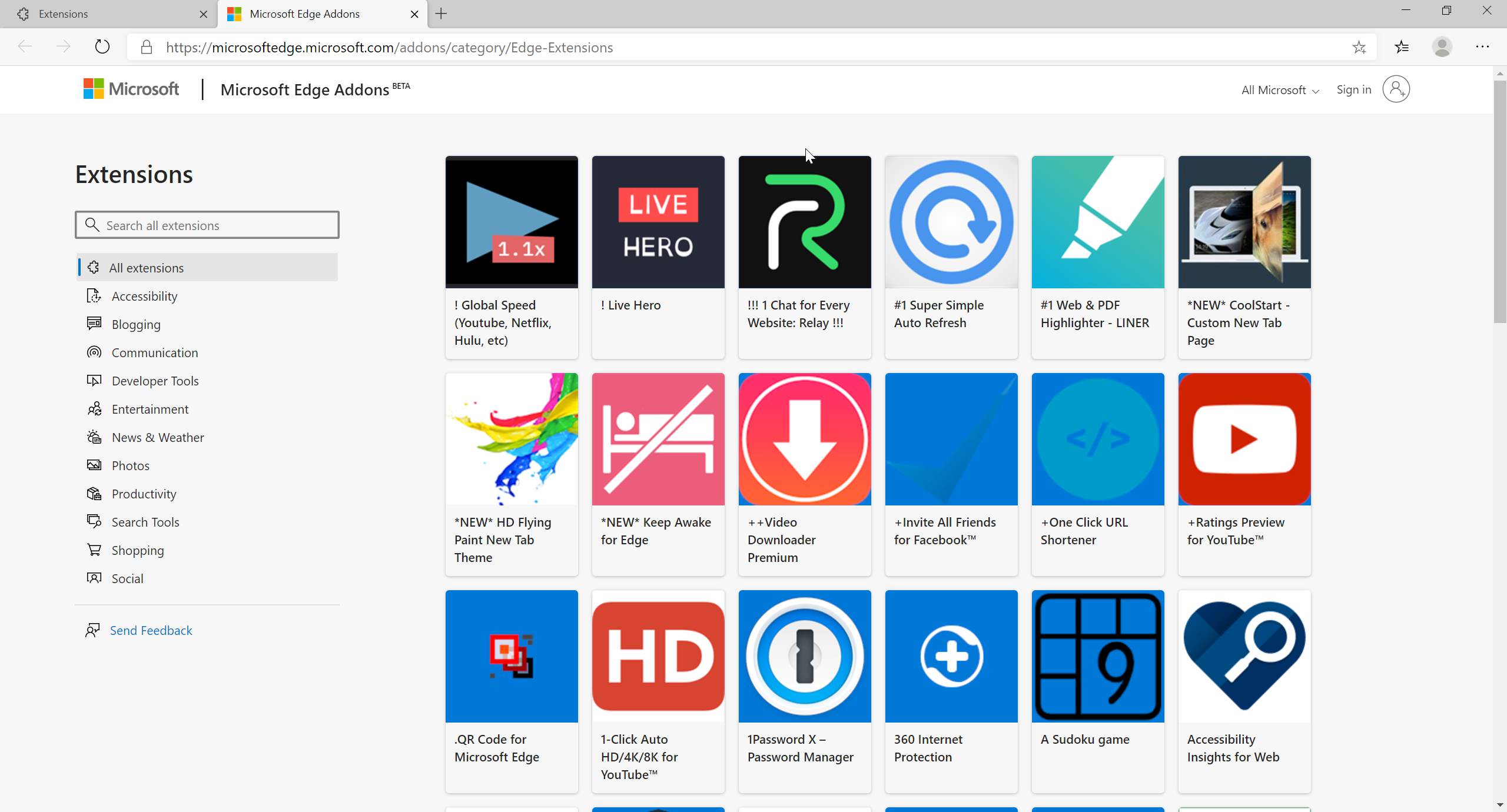 Microsoft apps web store