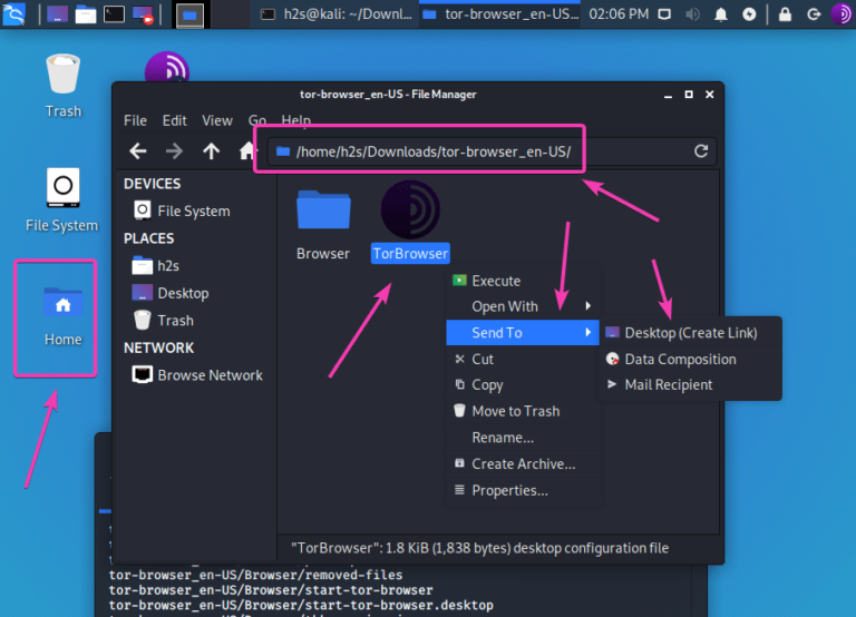 linux tor browser install gidra