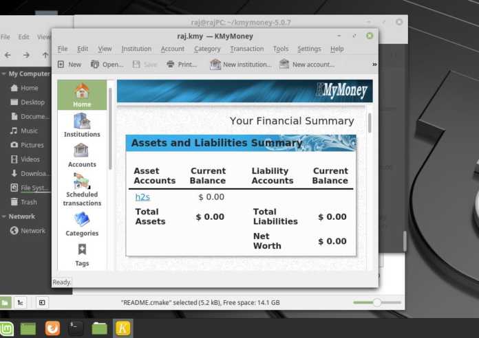 personal finance software for linux