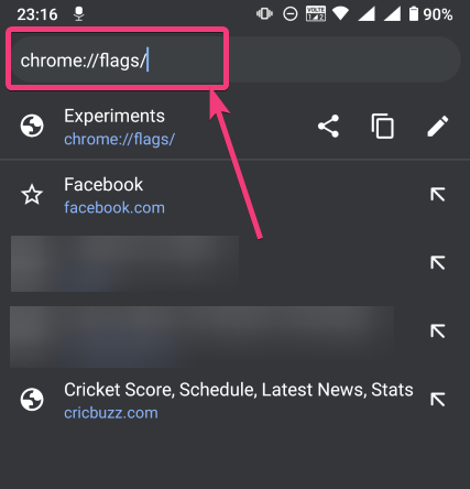 Rearranging the Chrome Duet menu