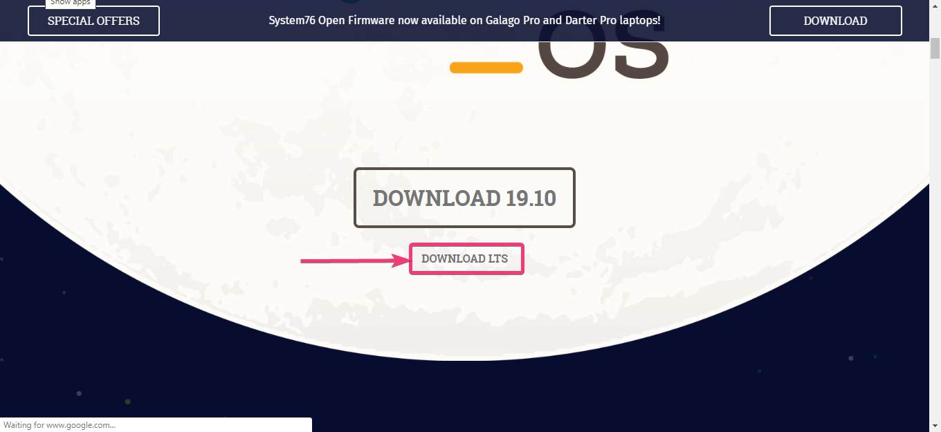 Downloading Pop!_OS ISO