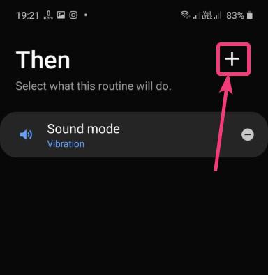 configure the Samsung handset to automatically enable night mode