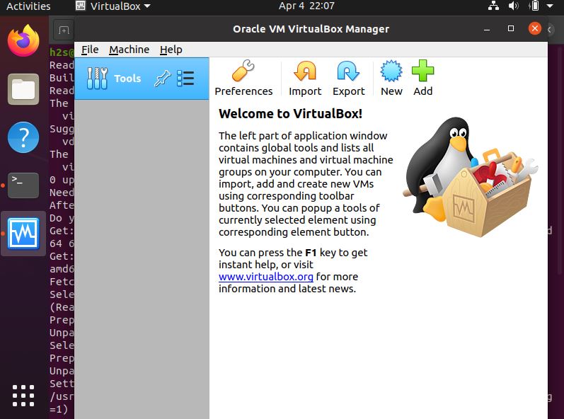 RUn Virtual Box on Ubuntu 20.04