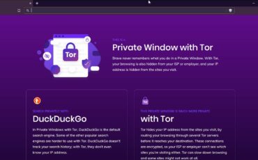 Open Tor network on Brave Browser 20